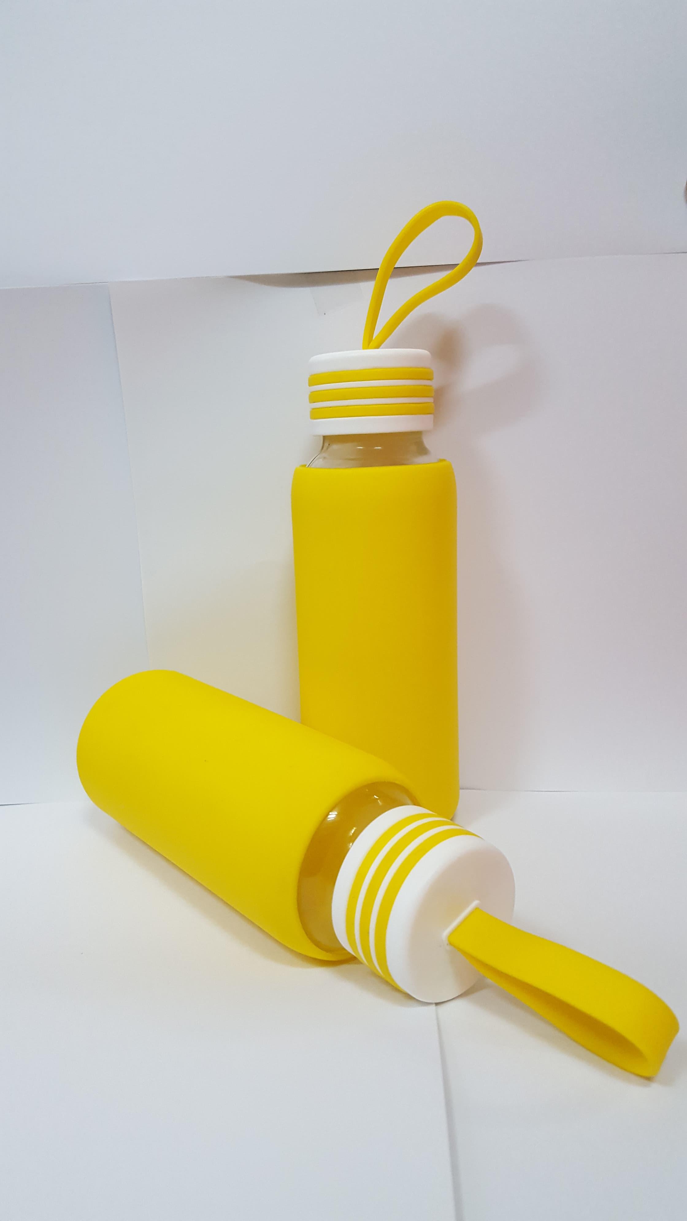 Bình thủy tinh 300ml bọc silicon