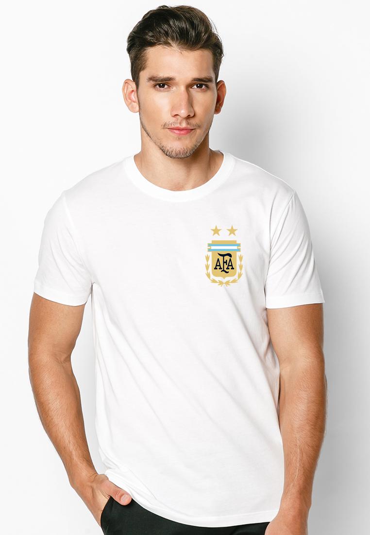 Áo thun nam nữ form rộng logo đội argentina world cup 2018