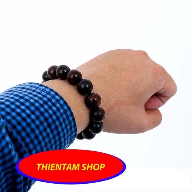 Vòng tay hạt chuỗi gỗ trắc quý hiếm 16 ly