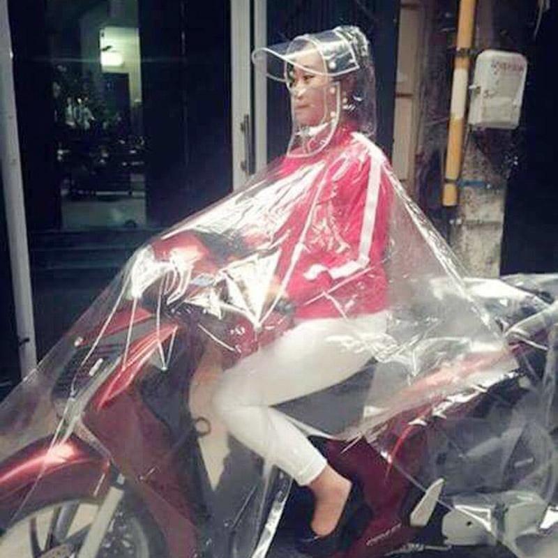 Áo mưa vi sinh trong suốt 1 đầu