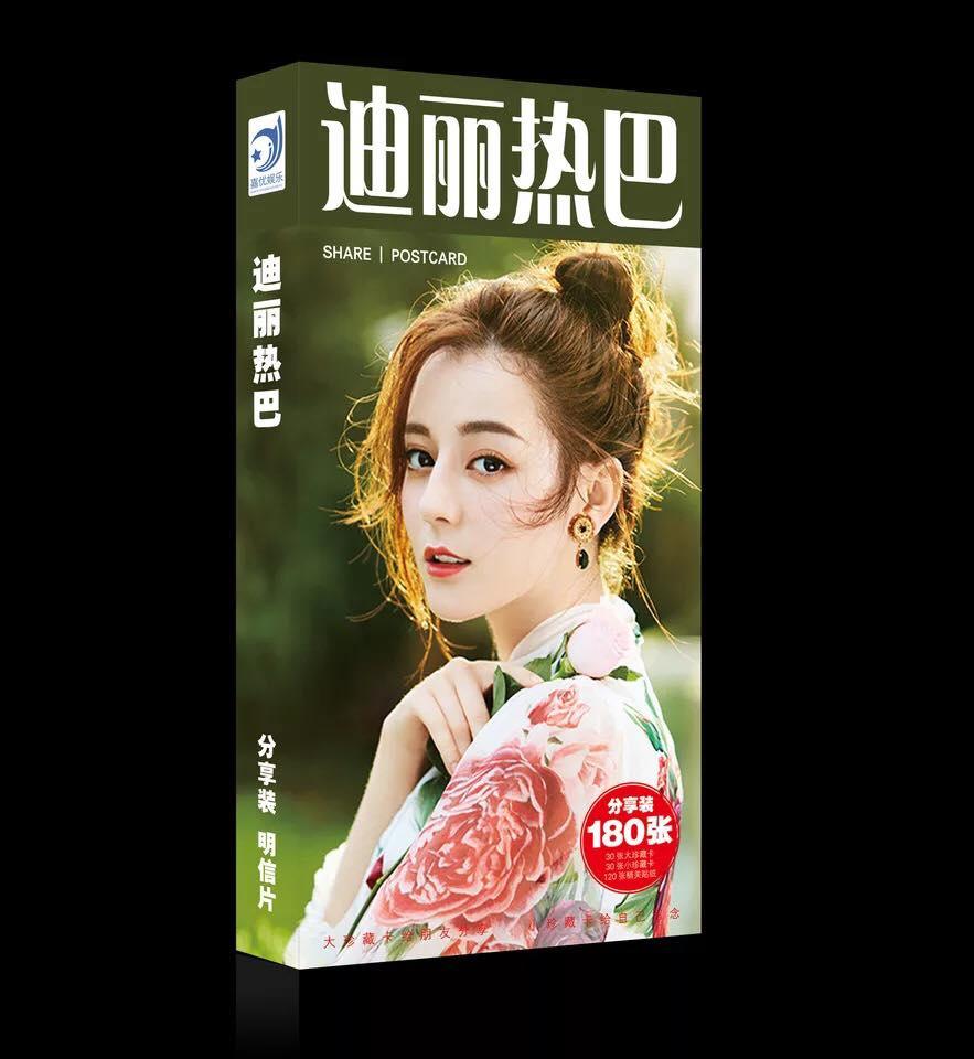 Hộp ảnh postcard 180 ảnh địch lệ nhiệt ba