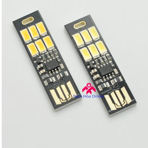 Đèn 6 LED siêu mỏng cắm cổng USB cảm ứng chạm