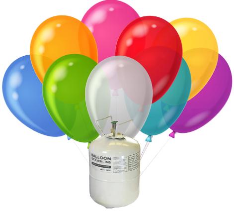 Bình khí heli mini bơm bóng bay ( số lượng bơm 30-35 quả size 25cm)