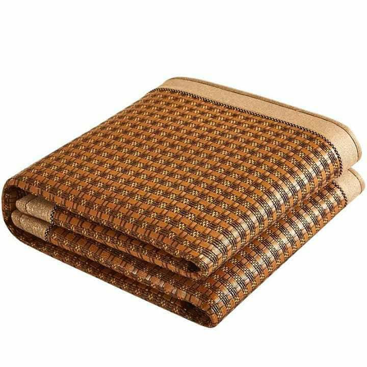 Chiếu mây điều hòa cao cấp 1m8 tặng kèm 2 vỏ gối (dùng được hai mặt mây và lụa)