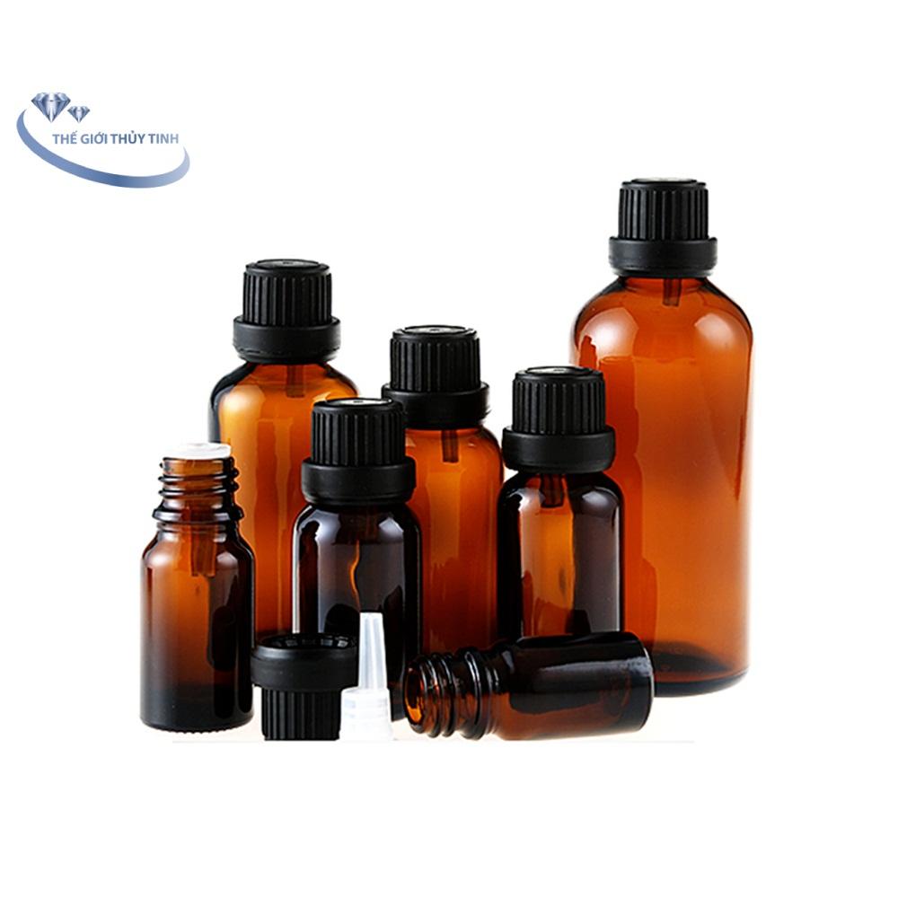 BỘ 10 CHAI THỦY TINH ĐỰNG TINH DẦU NHỎ GIỌT 30 ML