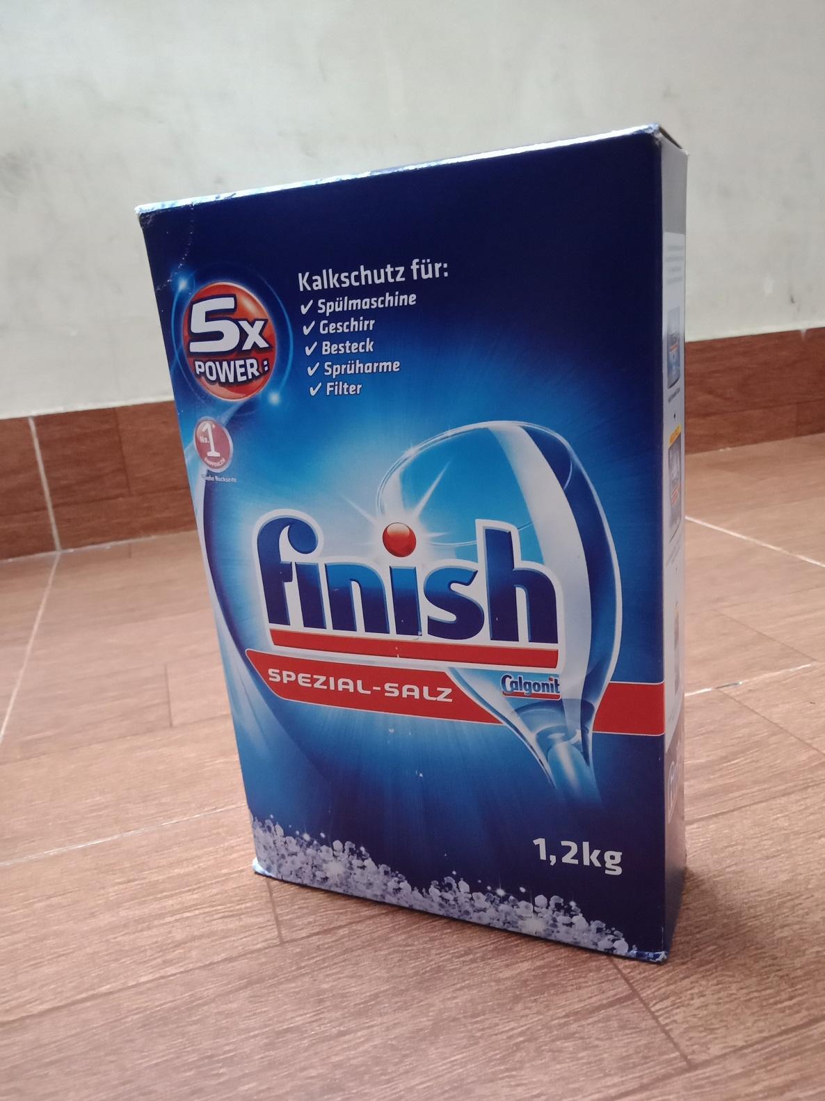 Muối rửa chén bát finish 1,2kg dùng cho máy rửa bát