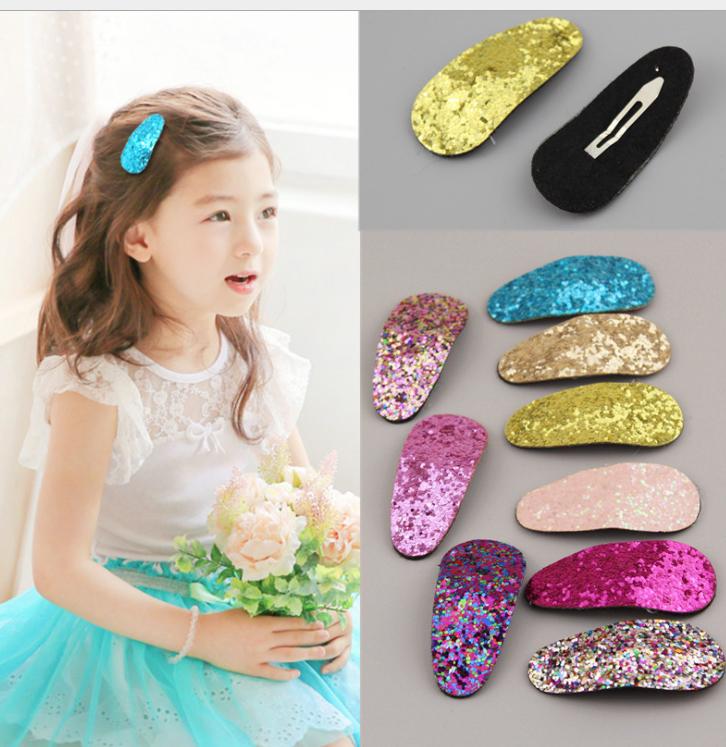 Combo 2 kẹp tóc bé gái lấp lánh mầu Vàng