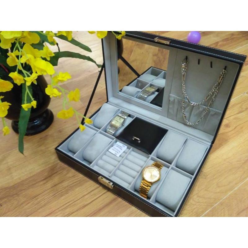 Hộp đựng 8 chiếc đồng hồ và trang sức bán chạy