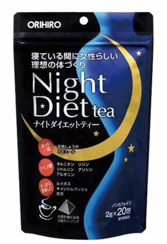 Trà Giảm Cân Ban Đêm Orihiro Night Diet Tea 20 Túi x 20g nhập khẩu