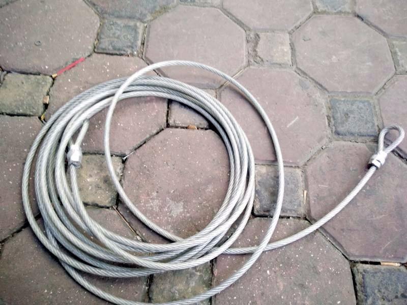 Dây khóa xe phi 8 dài 10 m - Dây khóa xe, khóa nhiều xe, hàng hóa