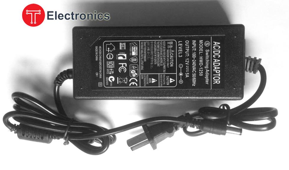 Bộ nguồn adapter 12v 5a chất lượng cao
