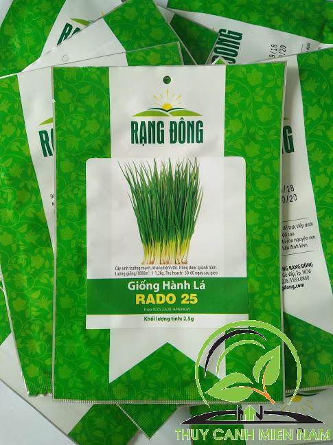 Hạt giống hành lá rado 25