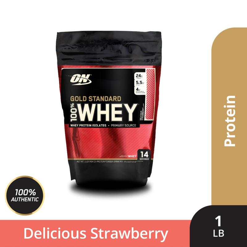 Thực phẩm bổ sung Optimum NutritionGold Standard 100% Whey Delicious Strawberry 1 lbs nhập khẩu