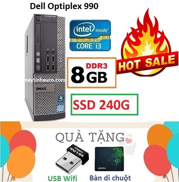 Thùng đồng bộ dell optiplex 990 , tặng usb wifi , bàn di chuột , bảo hành 02 năm - hàng nhập khẩu