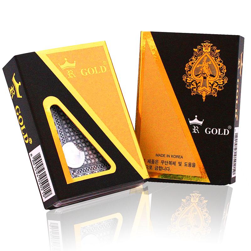 Bài tây nhựa crown gold 100% plastic