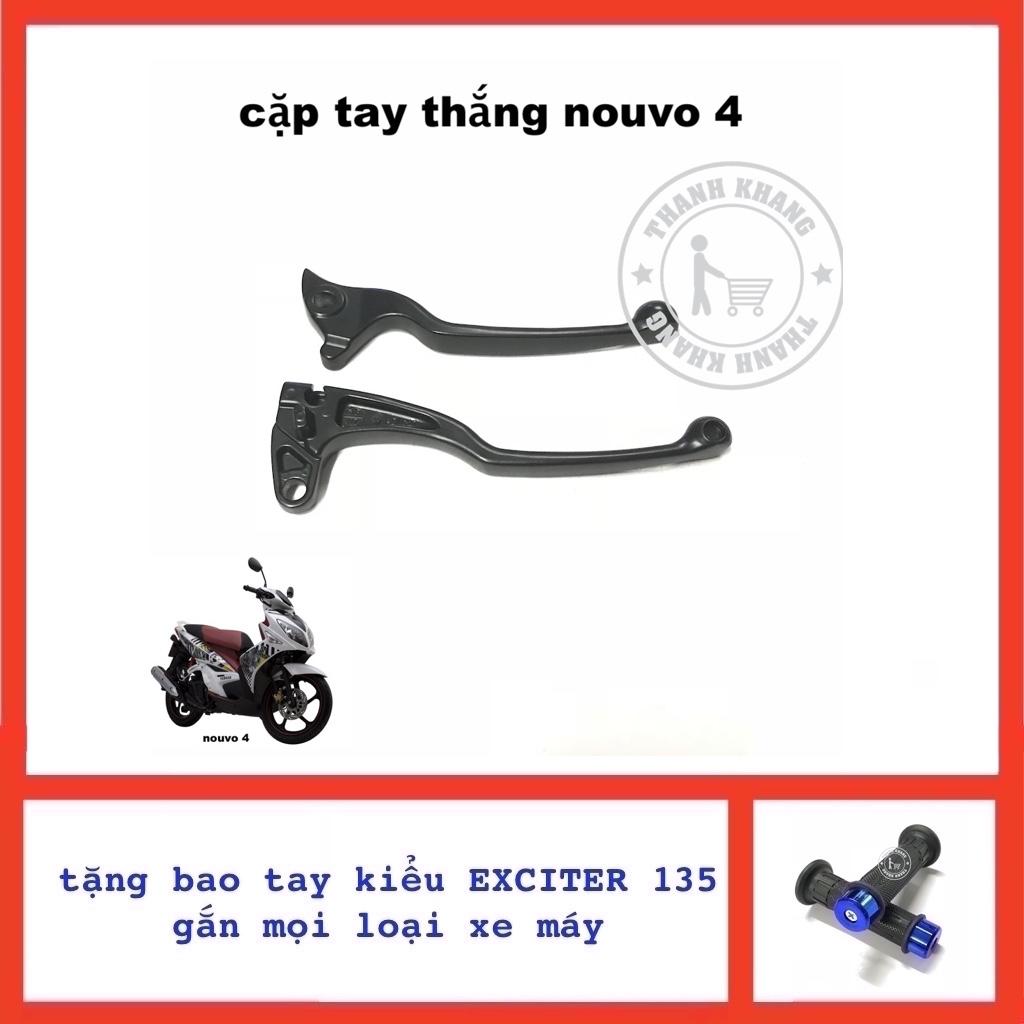 Cặp tay thắng nouvo 4 tặng cặp bao tay kiểu exciter 135 gắn mọi loại xe máy xanh dương 006001257 006001258 006000893