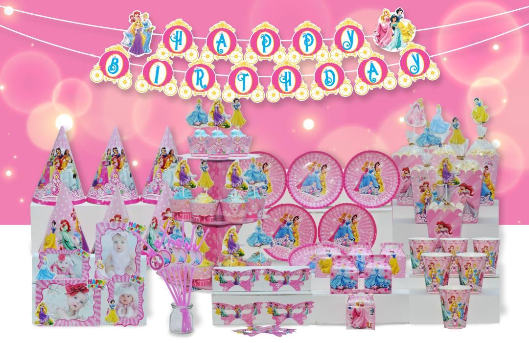 Mega set bàn tiệc sinh nhật chủ đề công chúa disney