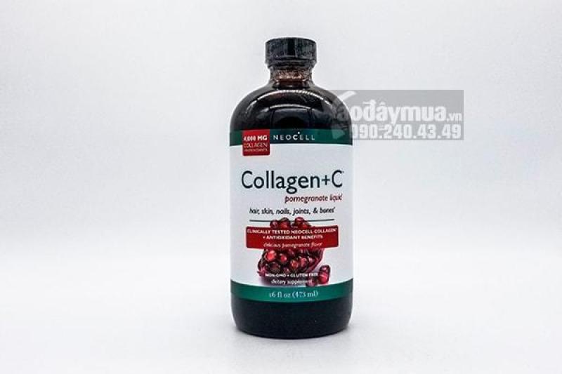 Collagen Neocell + C dạng nước uống Pomegranate 4000mg 16oz 473ml - Mỹ (Chai)