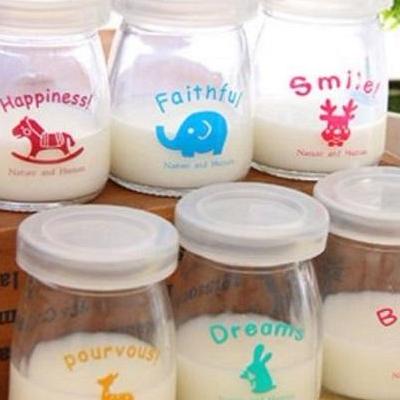 Bộ 12 hũ thủy tinh làm sữa chua, hũ thủy tinh đựng gia vị, hũ làm caramen