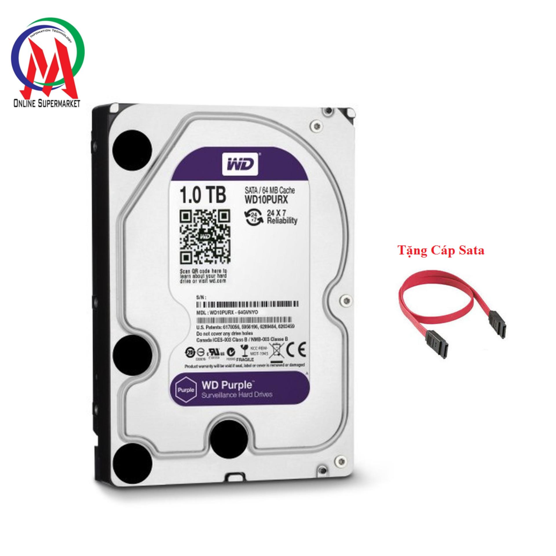 [HCM]Ổ cứng HDD 1TB WD PURPLE chuyên camera