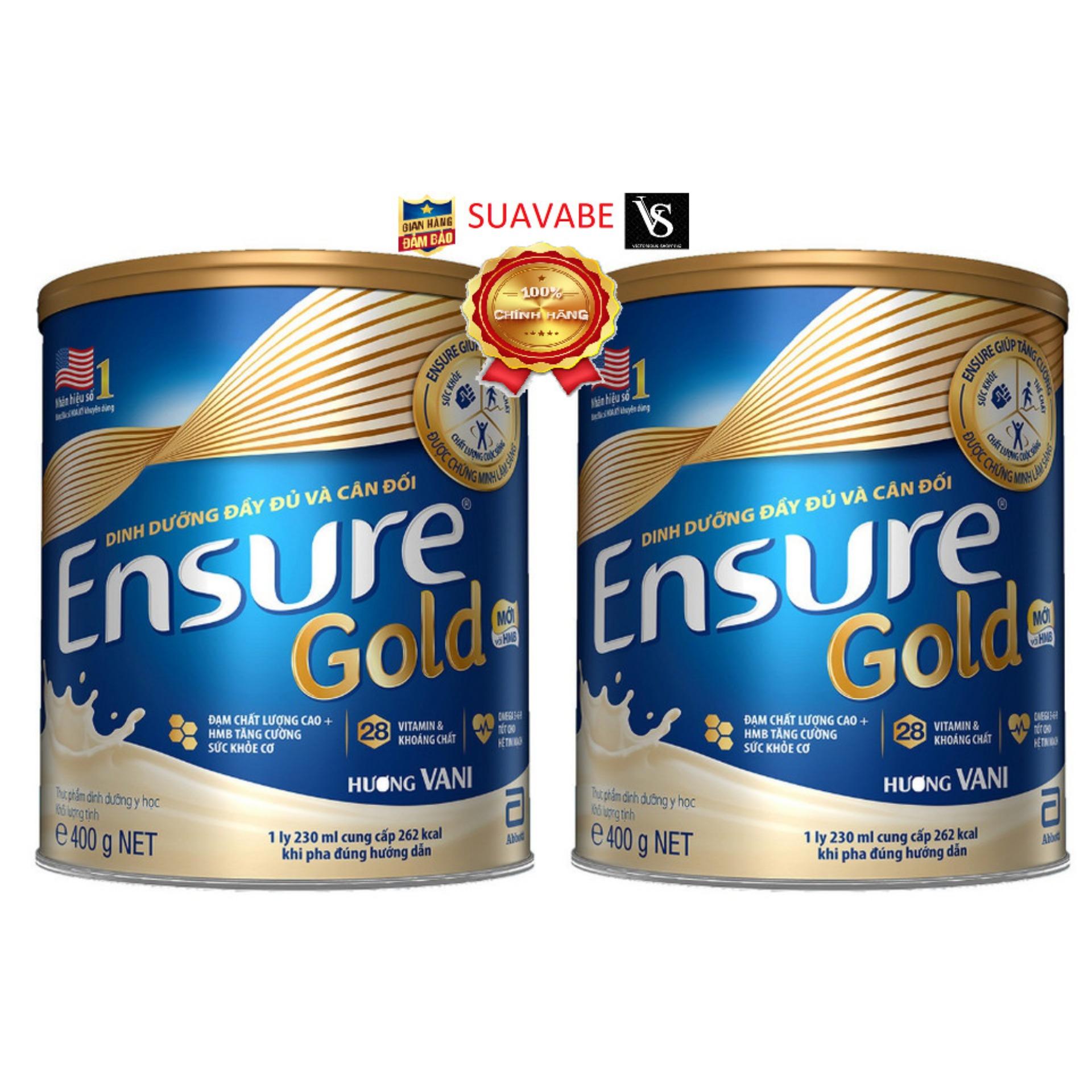 Bộ 2 sữa bột ensure gold 400g