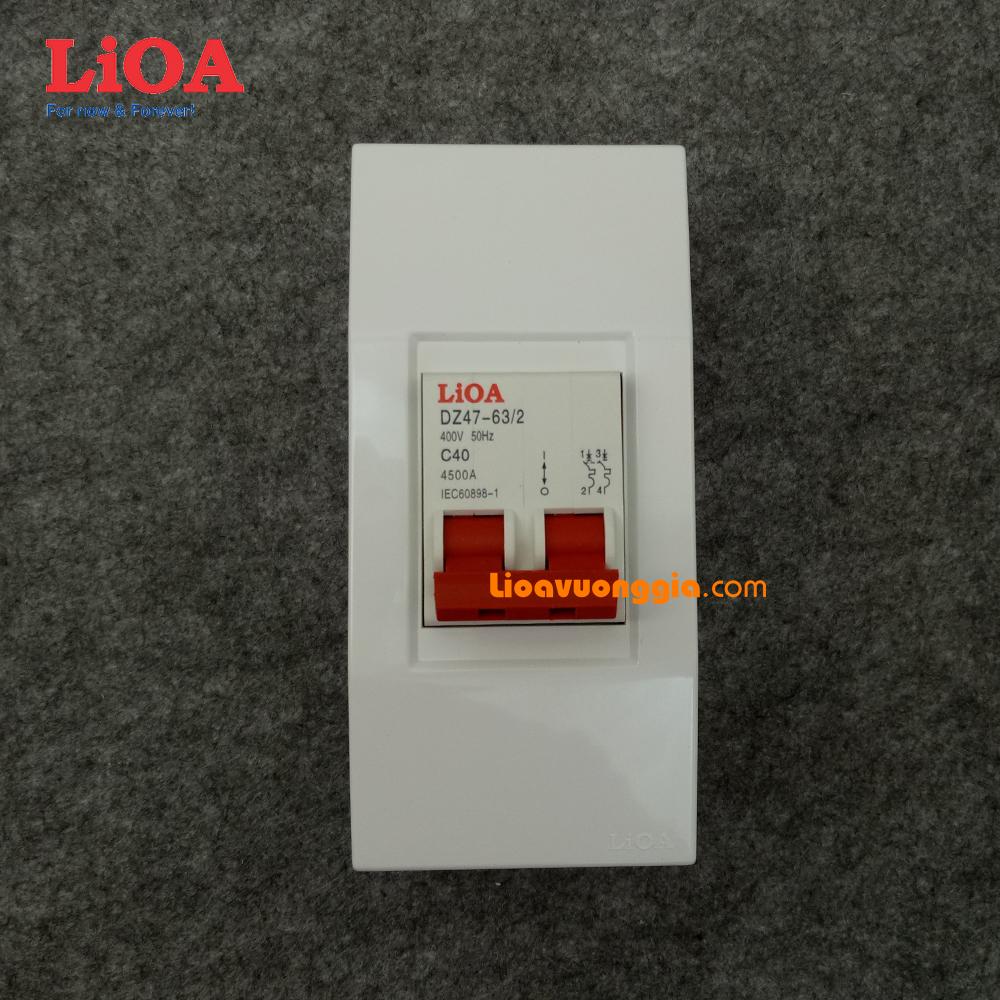 Combo cầu dao tự động lioa 40a loại 2 cực - lvmcb204045se42