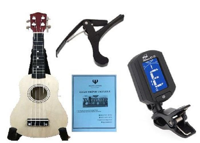 KHUYẾN MÃI LỚN mua đàn ukulele soprano tặng ngay CAPO nâng tông + bao vải