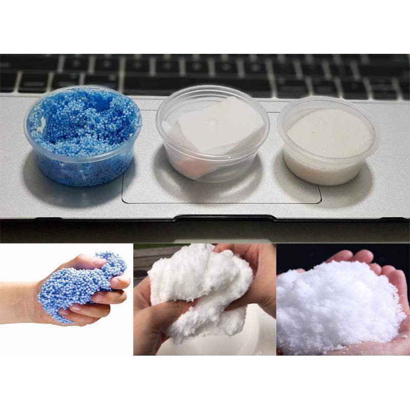 Bộ 3 loại bột Slime Mây Slime Tuyết và Slime Xốp