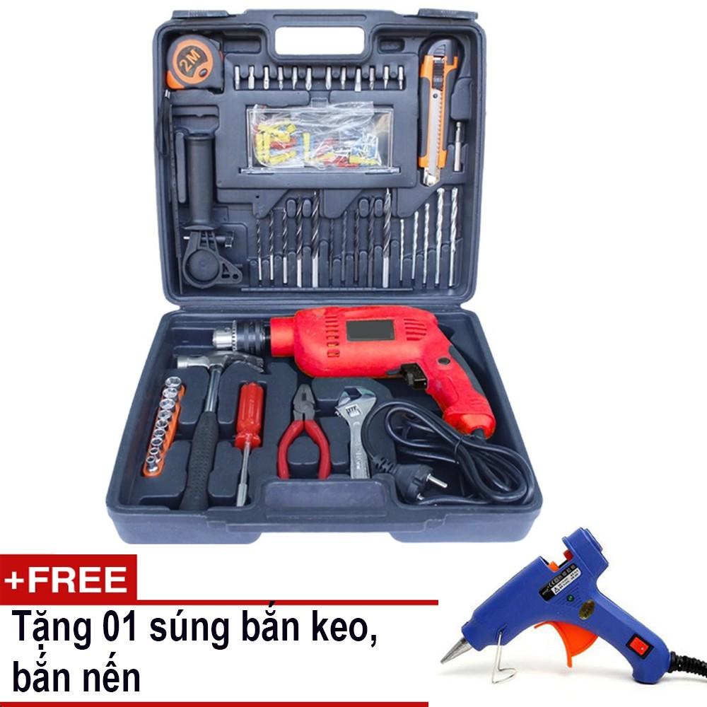Bộ Khoan Đa Năng DIY 48 Món Tặng Máy Bắn Keo SIlicon