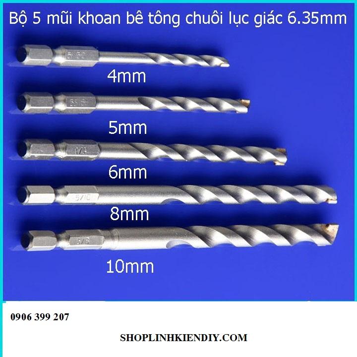 Mũi khoan bê tông chuôi lục giác