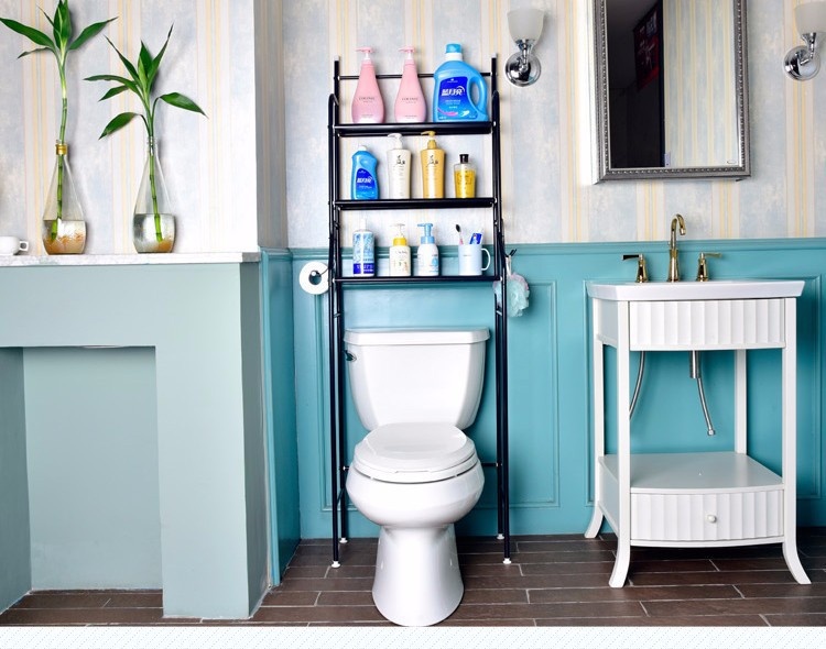 Kệ để đồ nhà tắm lắp trên toilet 9