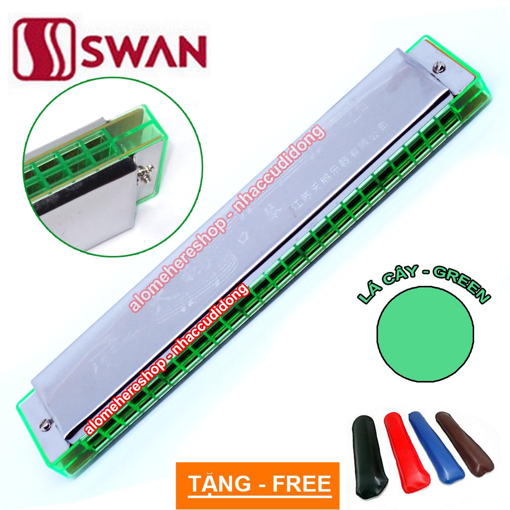 Kèn harmonica tremolo Swan key C SW23 (Bạc)