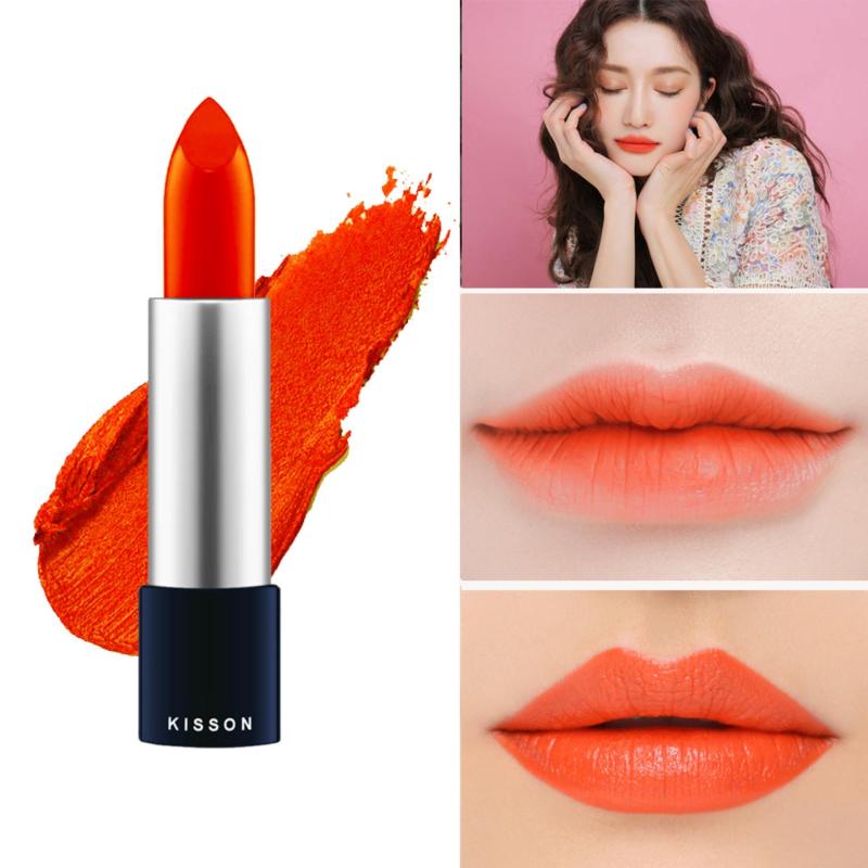 Son lì KISSON Matte Lipstick mã KN04 ( màu cam tươi)