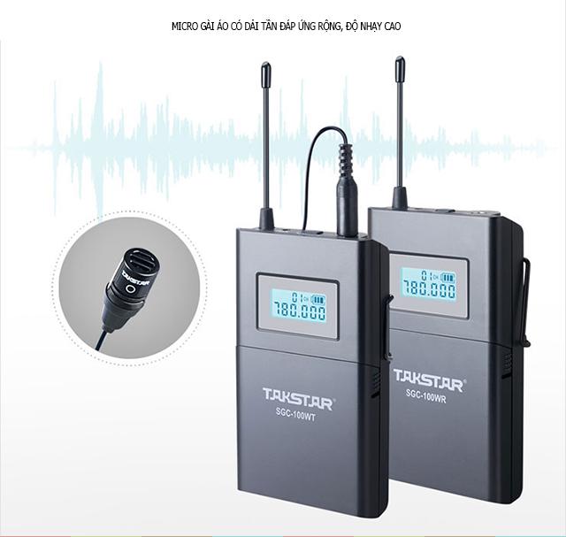 Microphone gài áo không dây Takstar SGC-100W