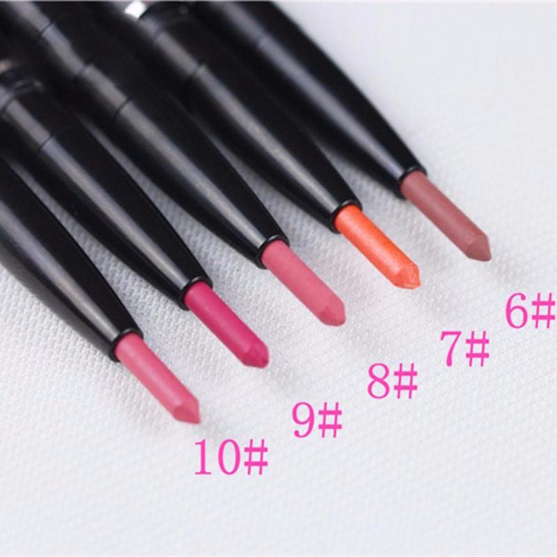 Chì vặn kẻ Beauskin Crystal Auto Lip Liner viền môi 2 đầu #10 Lady Soft (Màu hồng) giá rẻ