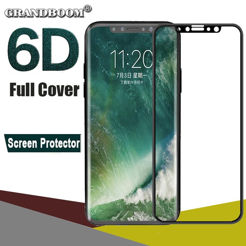 Miếng dán cường lực 6D Full màn cho iPhone Xs Max - Đen