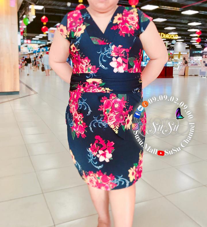 [HCM]Đầm bigsize 70-85 kg dáng ôm đầm trung niên hàng thiết kế giá rẻ đầm nữ dành cho các bạn tròn trịa đầm có nhiều hoa văn khác nhau thích hợp làm đầm dự tiệc hoặc đầm dạo phố