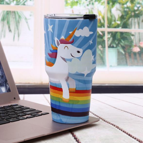 Ly giữ nhiệt 24h Yeti 900ml Blue Unicorn