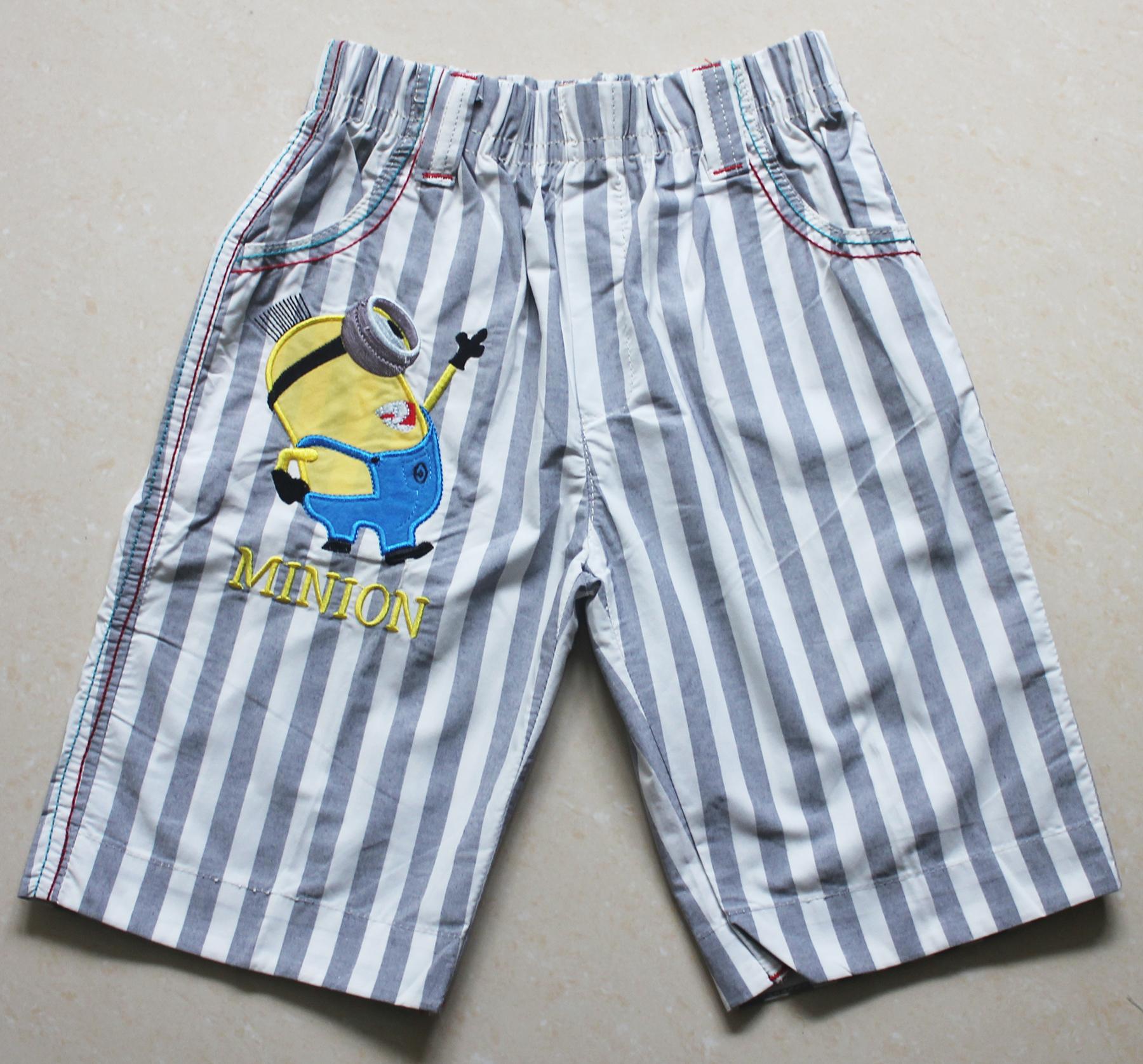 Quần lửng kaki minion bé trai 3 đến 9 tuổi tri lan qlbt010