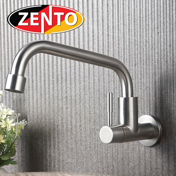 Vòi rửa bát đơn gắn tường inox304 sus4634