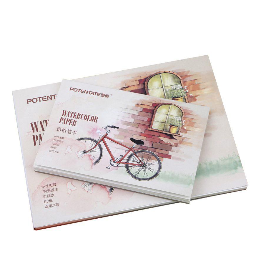 SỔ MÀU NƯỚC POTENTATE A5 MẪU XE ĐẠP ĐL 230G/M2 BÁN TOÀN QUỐC