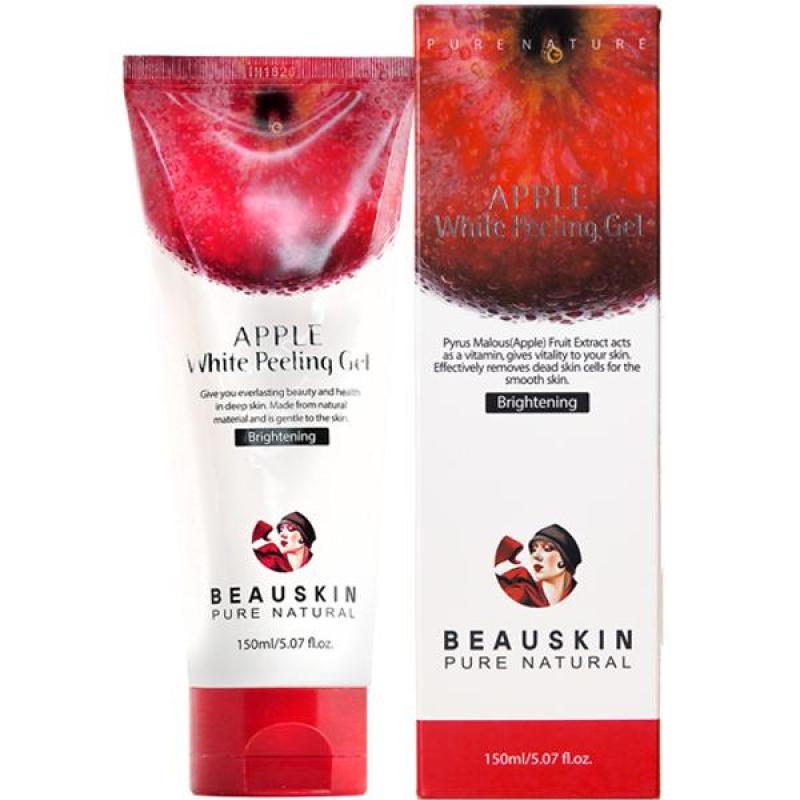 Gel Tẩy da chết Beauskin Apple White Peeling giúp làm sạch da, loại bỏ mụn đầu đen 150ml