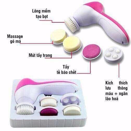 Máy massage mặt đa năng 5 trong 1 cao cấp-Massage thư giãn-Giảm ngay 50%2018