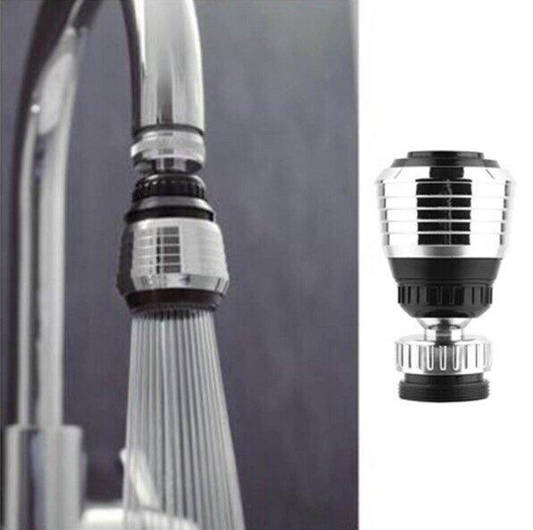 Đầu vòi tăng áp lực nước inox điều hướng 360 độ
