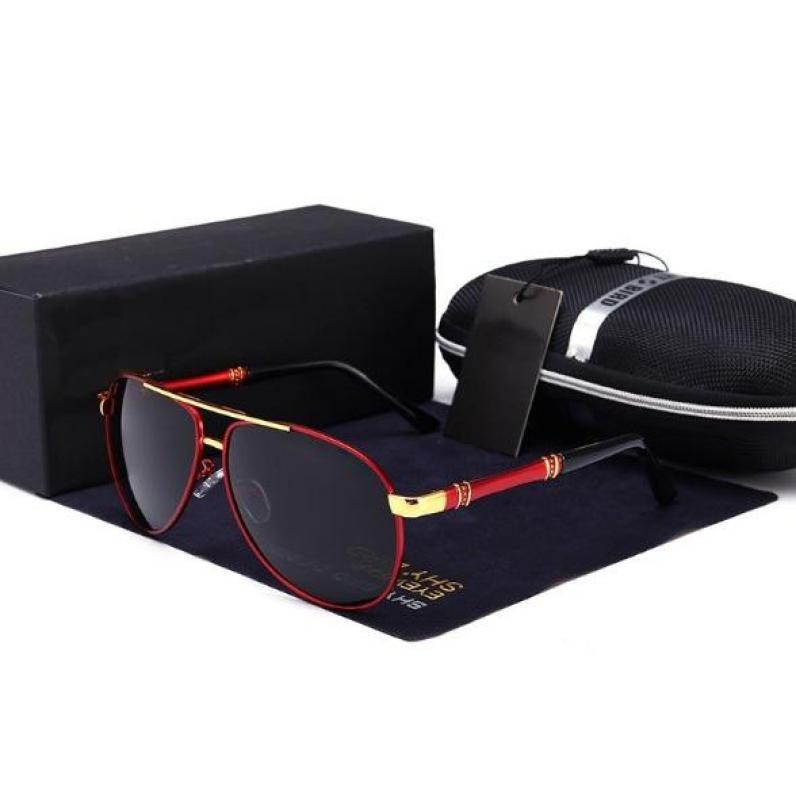 Giá bán Kính Mát Nam Cao Cấp Khung Alutitan Tròng Polarized Phân Cực AntiBlue Light Pilot JP8850D