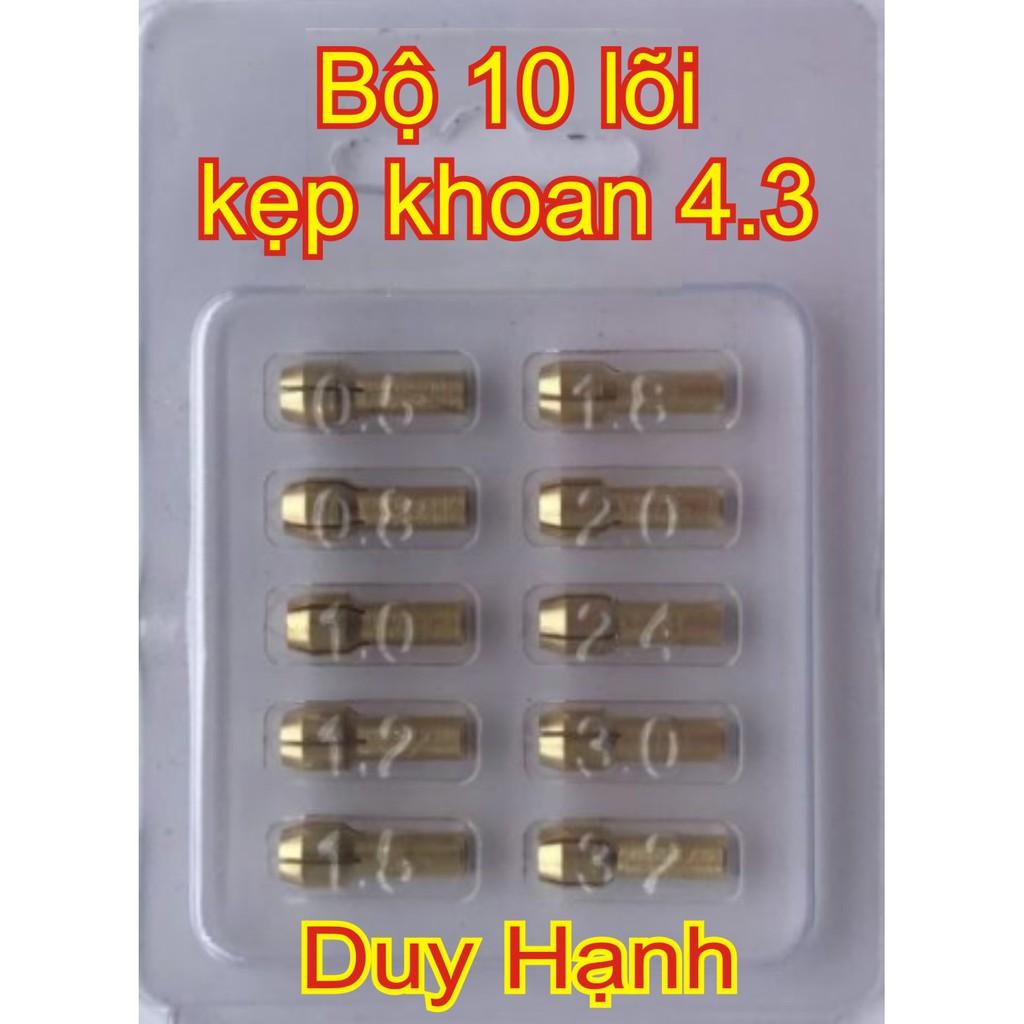 Bộ 10 lõi kẹp khoan 4.3