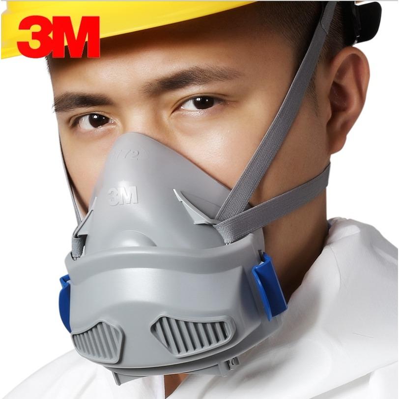 Mặt nạ 3M 7772 + tấm lọc bụi 3M 7744 chống bụi xi măng, bụi gỗ cực tốt | mặt nạ chống bụi | mặt nạ nửa mặt
