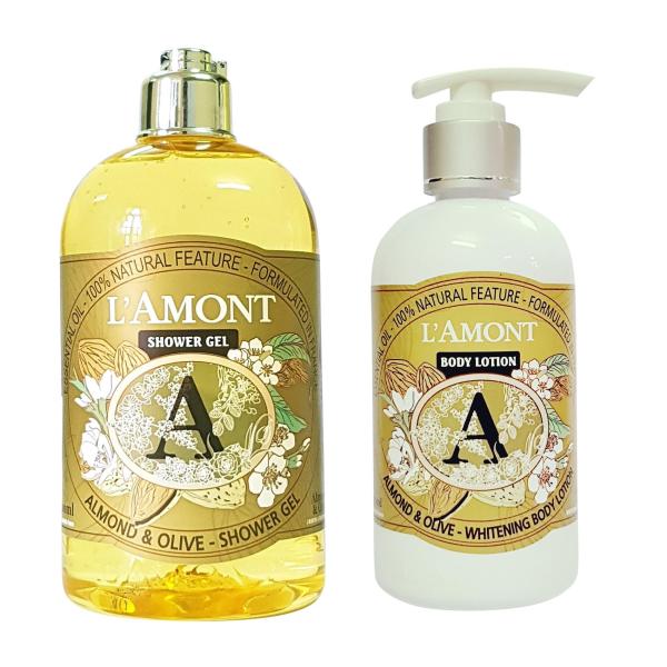 Combo Sữa Tắm Và Sữa Dưỡng Thể Lamont En Provence Almond nhập khẩu