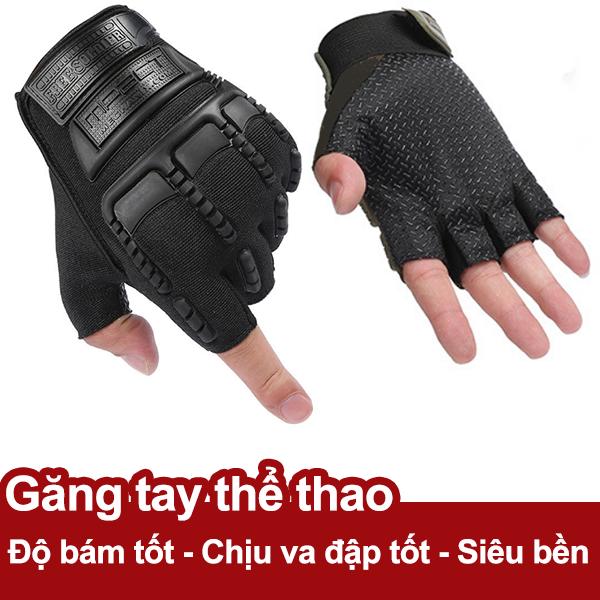 Găng tay thể thao cụt ngón gân cao su bảo vệ, độ bám bề mặt tốt Pro SM