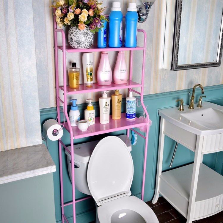 Kệ để đồ nhà tắm lắp trên toilet 11